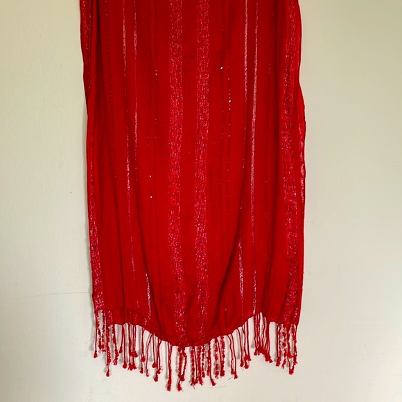 Red Tommy Bahama scarf - Picture 1 of 6